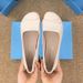 Chaussures simples peu profondes pour femmes, semelles souples, cuir souple, plates, antidérapantes, petites chaussures en cuir à tête ronde_voghion.com