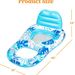 Inflatable Water Mesh Lounge Chair Backrest Floating Row Inflatable Sunshade Hole Floating Row Eight Character Dark Floating Boat_voghion.com