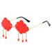 Fashion Unique Cloud Raindrops Sunglasses Women Men Exaggerated Rainning Style Sun Glasses Funny Fashion Party Eyewear Cosplay_voghion.com