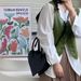 Niche Love Bag fir Meedercher Nei Modesch an Einfach Handtasche Retro Schwaarz Single Shoulder Crossbody Bag_voghion.com