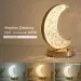 Crystal 3D Moon Lamp - Touch Dimming USB Ambient Light Girls Aesthetic_voghion.com