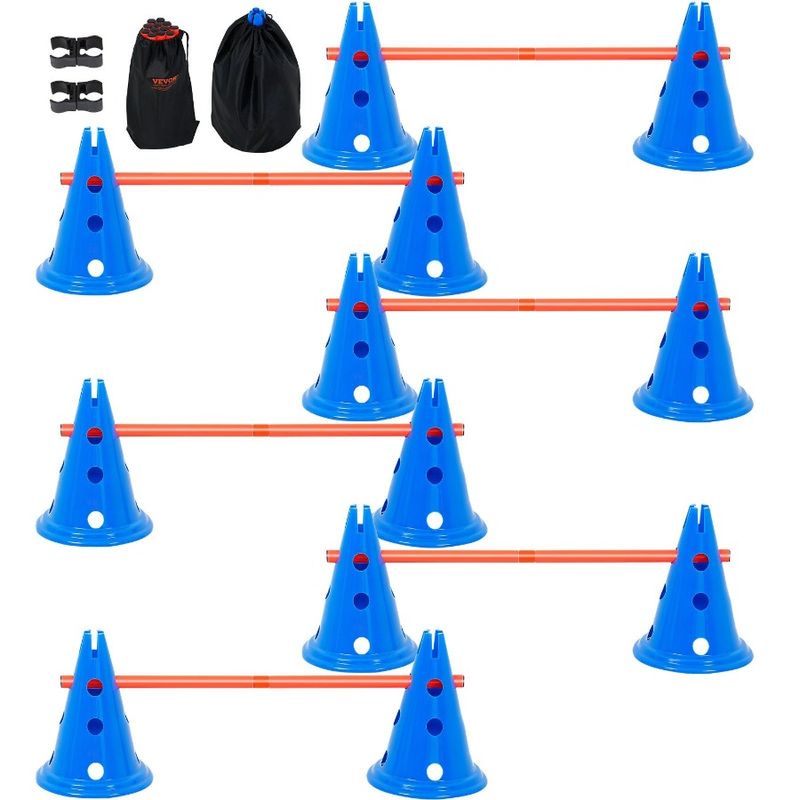 Agility With 6 Dog 6 Hurdle XAgility PCS Set XCones Bag Cone Kit12 Rods_voghion.com