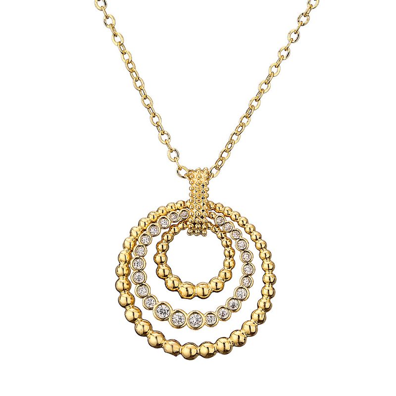 Set di gioielli da donna, personalità retrò, set di gioielli rotondi geometrici, temperamento squisito, gioielli con micro zirconi intarsiati, set di tre pezzi_voghion.com