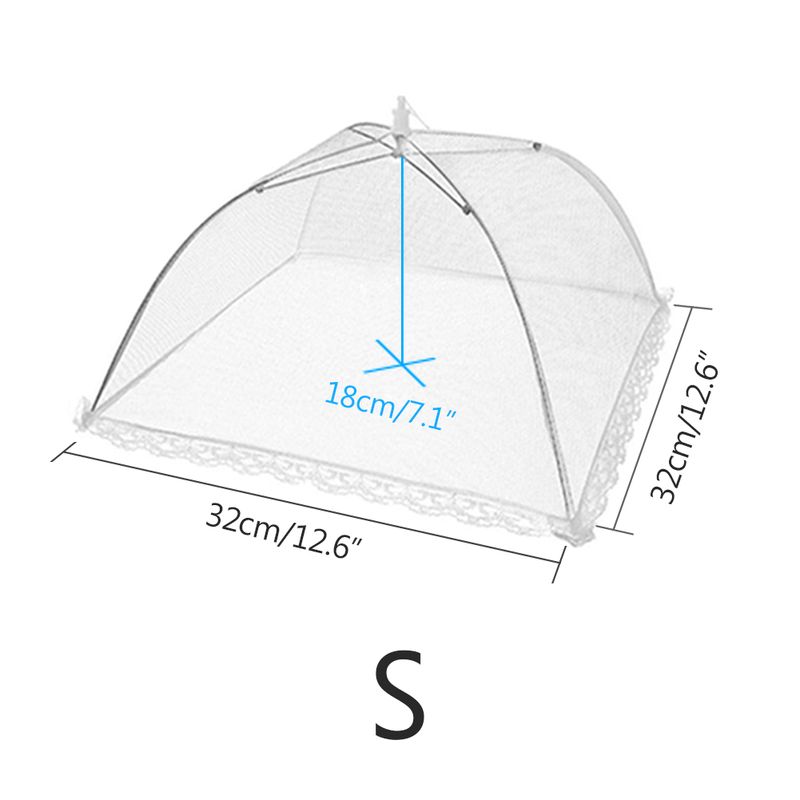 1Pc Convenient And Useful Food Covers Umbrella Style Anti Fly Mosquito Meal Cover Table Mesh Food Cover Kitchen Cooking Tools_voghion.com