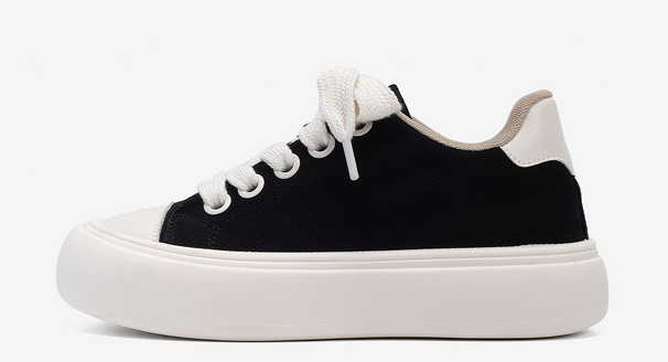 Sneakers universali con rialzo invisibile da 7 cm, estive, classiche, nere e bianche, da uomo, alla moda, con suola spessa_voghion.com