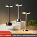 Lampe de chevet LED rechargeable en métal, haut de gamme, décorative, idéale pour un bar, un restaurant ou un bureau_voghion.com