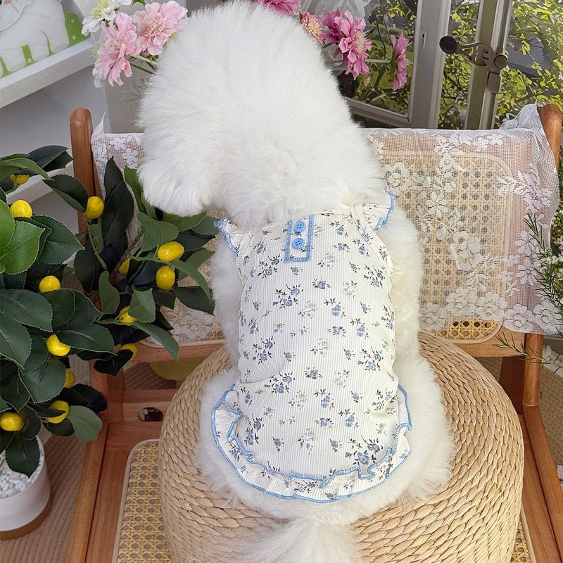 Haustier Hund Prinzessin Katze Kleidung Frühling Sommer Hochzeit Tüllrock Teddy Bichon Geburtstag Puffy Kleid_voghion.com