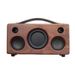 Black Walnut Solid Wood Bluetooth Handmade Outdoor Subwoofer Wooden Small Portable Handheld Speaker_voghion.com