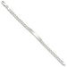 Sterling Silver 8inch Polished Engraveable Curb Link ID Bracelet_voghion.com
