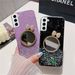 Süße Schminkspiegel Glitzer Handyhülle für Samsung Galaxy A54 A24 A34 A04 A13 A23 A33 A53 A52S A32 A22 Weiches Silikon_voghion.com