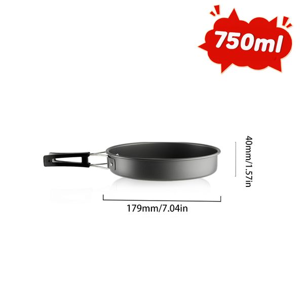 Pandatour Camping Kochen Aluminium Outdoor Reise Geschirr Antihaft-Töpfe Verschiedene Zusammenklappbare Tourismus Herd Kochgeschirr Ausrüstung_voghion.com