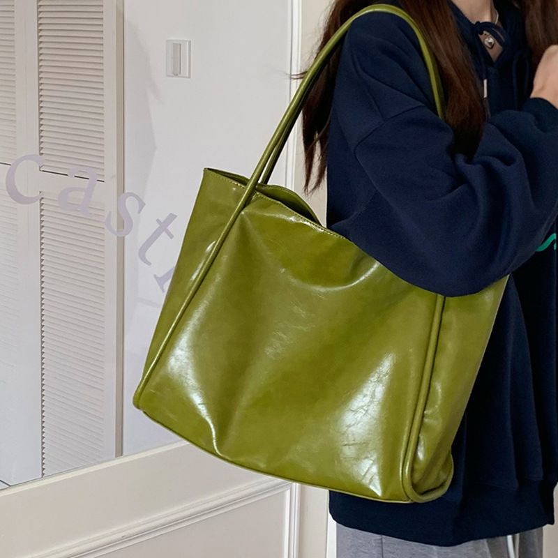 Salted vegetable green bag with large capacity and niche design, women's new versatile one shoulder portable underarm_voghion.com