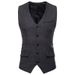 Einreihige Weste im britischen Fischgrätenmuster für Herren, Anzugweste für Herren, Business Casual_voghion.com