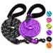 Pet Supplies Reflective Leash Multi-color Round Rope Chain Dog Belt Comfortable Handle Set_voghion.com
