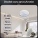 2 Inch Mini Home Audio Bluetooth Ceiling Speaker Stereo Sound Indoor Speakers High Quality Sound Background Music System_voghion.com