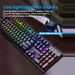 104 Keys Mechanical Wired Gaming Keyboard For Laptop Desktop Ergonomics RGB Backlit LED Keycaps PC Accessories_voghion.com