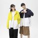 Giacca con cappuccio esclusiva da uomo in stile patchwork per coppie, con protezione solare UV per l'estate_voghion.com