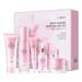 LAIKOU Sakura Huidverzorgingsgeschenkdoos Hydraterende 5-delige set Glazen versie Gezichtsset Op voorraad_voghion.com