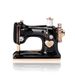 Korean creative style personalized brooch alloy diamond sewing machine brooch European and American oil drop brooch_voghion.com