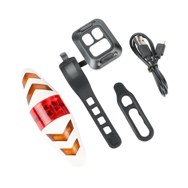 Bicycle Turn Signal USB Wireless Remote Control Mountain Bike Taillight Riding Light Flash Smart Taillight_voghion.com