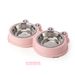 Frog Cartoon 2-in-1 Stainless Steel Pet Double Dog Cat Food Bowl_voghion.com