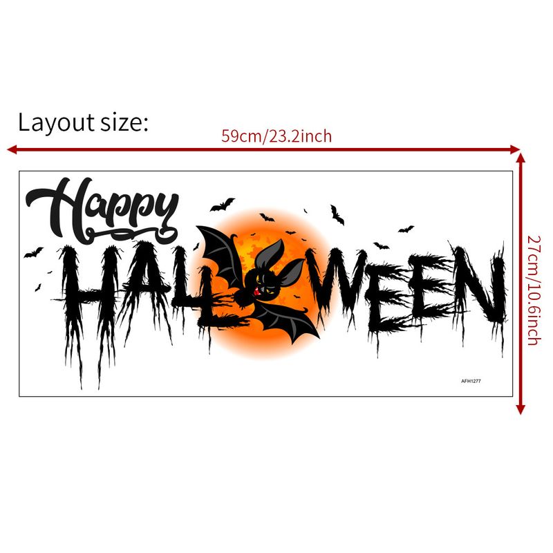New Dark Bat Decorative Halloween Living Room Bed PVC Wall Stickers_voghion.com