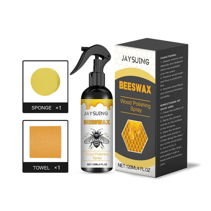 JAYSUING Beeswax Wood Scratch Renovation Polishing Furniture Care Spray_voghion.com