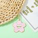 Popolare piccolo portachiavi con fiore di ciliegio fresco rosa, amore, ragazza carina, ciondolo in lega di zinco, vendita calda_voghion.com