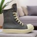 Versatile Hexagram Trendy Sneakers RO High Top Height Increasing Breathable Five-Pointed Star Canvas Shoes For Men And_voghion.com