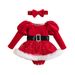 Kerstjurk herfst/winter voor kinderen Baby Star Mesh wikkelrok + hoofdband_voghion.com