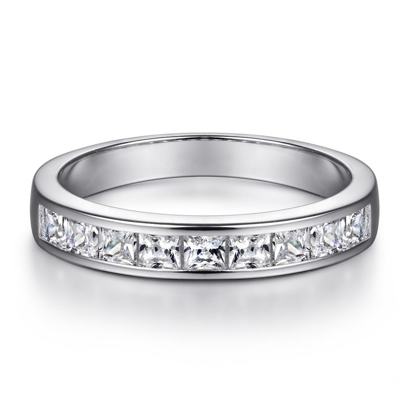 Sterling Silber für Frauen Zirkon Simulierter Diamant Mode Vorschlag Set Ring_voghion.com
