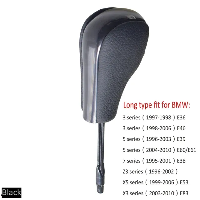 Κοντό μακρύ ραβδί αυτόματο λαβή αλλαγής ταχυτήτων αυτοκινήτου για E39 E46 E53 E60 E61 E63 E64 E83 E81 E82 E87 E90 E91 E92 E93_voghion.com