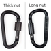 8cm D-shaped Locking Carabiner Aluminum Alloy Keychain Outdoor Safety Lock Colorful Nut Hanging Backpack Buckle_voghion.com