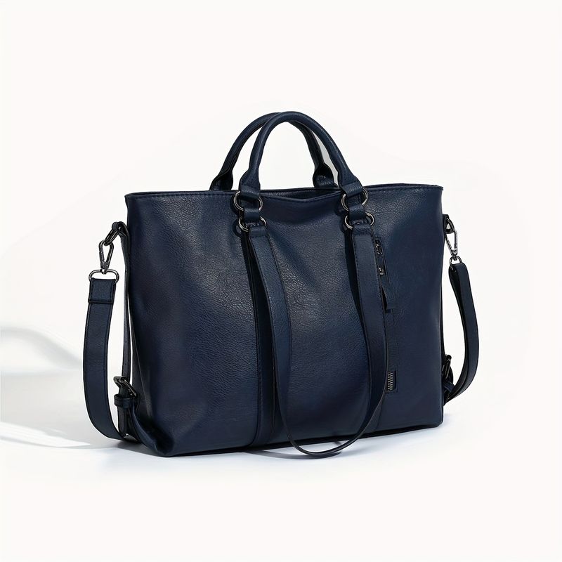Borsa tote da donna, grande capacità, borsa da donna alla moda, borsa a tracolla retrò da pendolare, borsa a tracolla di alta qualità_voghion.com
