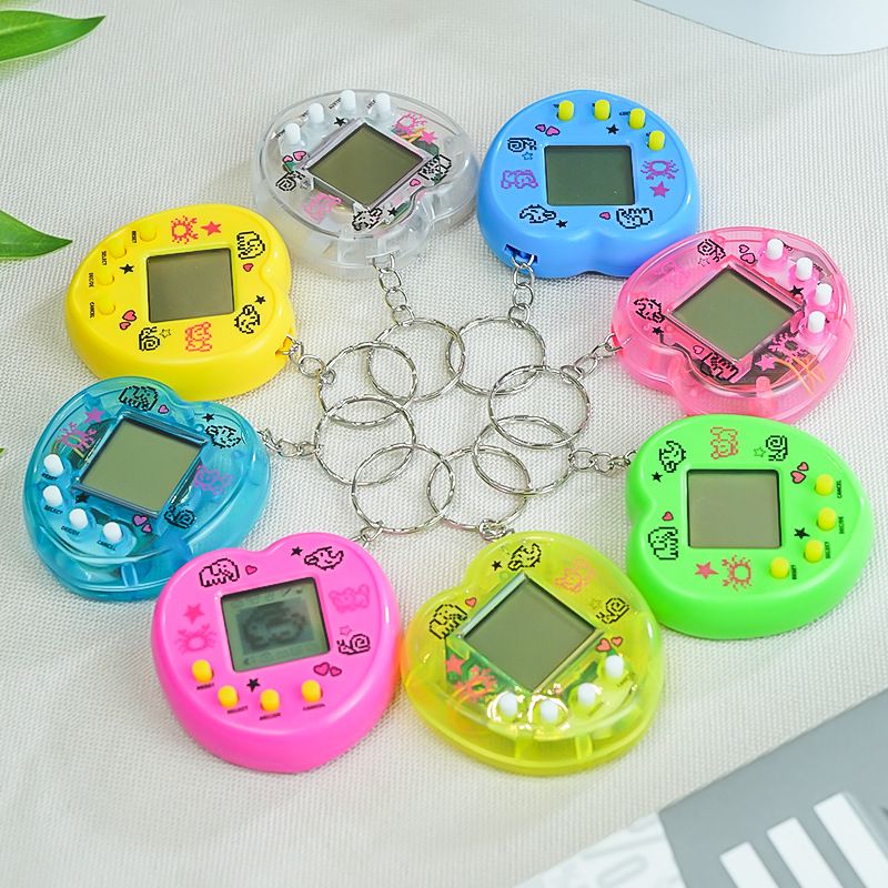 Handheld Virtual Children's Electronic Pet Raising Interactive Toy Game Machine Keychain_voghion.com
