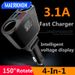 lighter Car cigarette socket splitter adapter 3.1A USB charger, suitable for 12-24V SUV off-road vehicles, sui_voghion.com