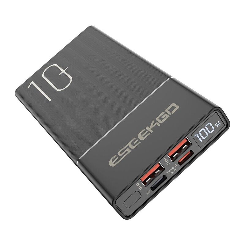 Eseekgo 10000mAh 22.5W Ultra Fast Digital Display Power Bank With A USB-C Cable_voghion.com