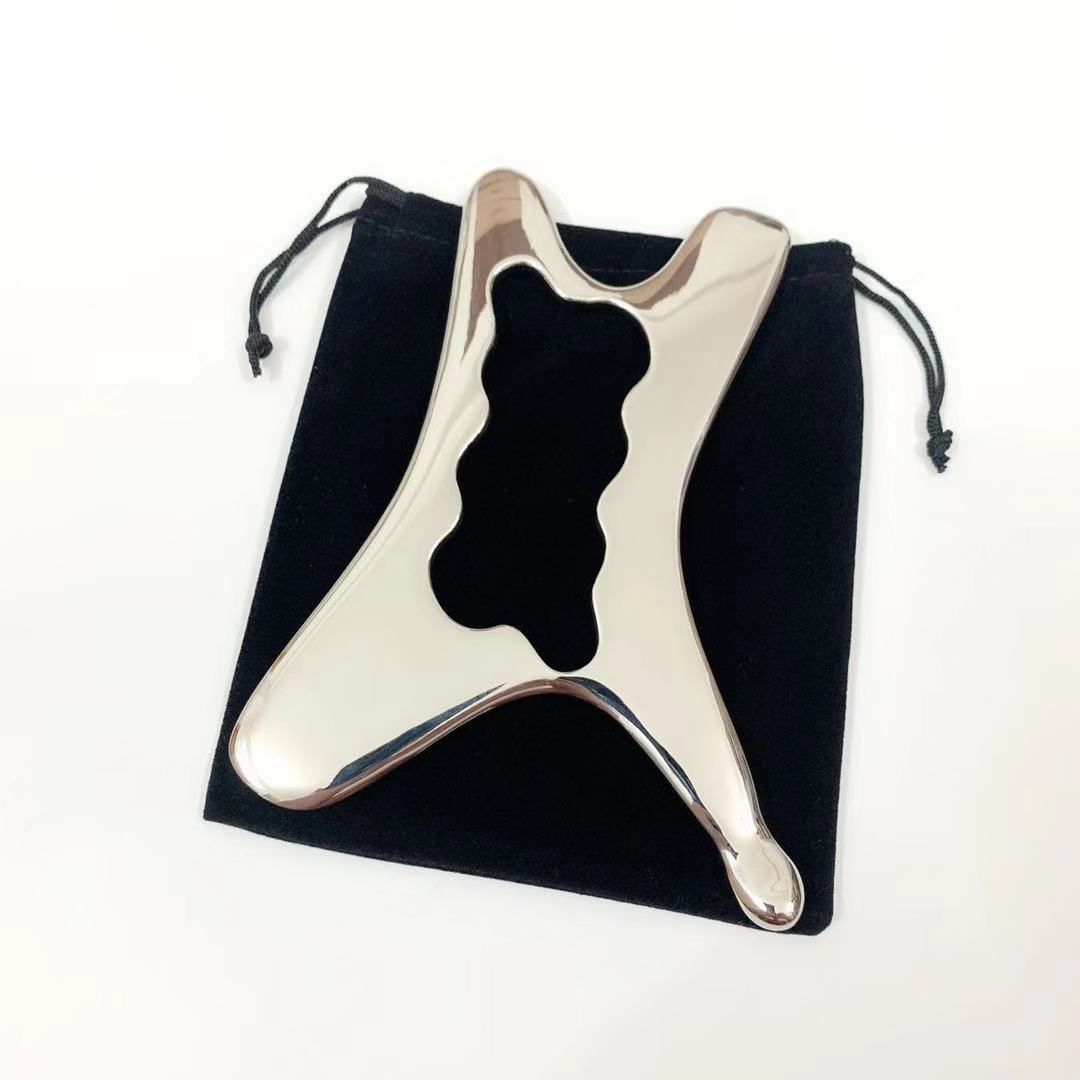 1 vnt veido peiliai, fizioterapinis masažuoklis, IASTM įrankis nerūdijančio plieno Gua Sha plokštelės fitneso masažuoklis, nugaros kojų masažuokliai_voghion.com