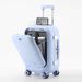 Premium Aluminum Frame Carry-On Luggage With USB Charging Port, Front Opening Design & Phone Holder Lightweight ABS+PC Suitcase TSA Lock_voghion.com