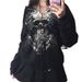 Gothic Sweatshirt Women 2000s Fairy Grunge Skull Print Long Sleeve Hooded Tops y2k Aesthetic Hoodie Oversize Clothes_voghion.com