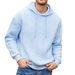 Felpa con cappuccio casual da uomo – Pullover slim fit con dettagli a righe (beige/azzurro/nero/arancione, taglie dalla S alla XXL)_voghion.com