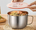 Stainless Steel Student Thickened Fast Food Lunch Box With Lid Household Instant Noodle Cup Soup Bowl Set Large Capacity_voghion.com