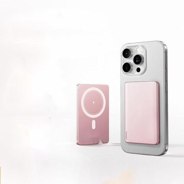 【Ultradünnes kabelloses Ladegerät】Magnetic Bank Schnelles Laden Leichte große Kapazität Mobile Stromversorgung Stark für_voghion.com