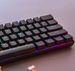 Preço especial teclado mecânico genuíno 61 68 luz mista com fio azul vermelho switch para jogos_voghion.com