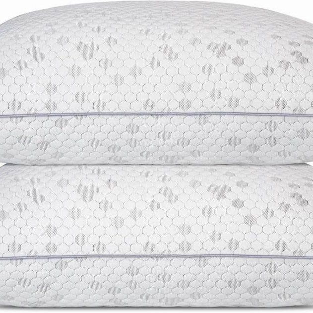 Cuscino lavabile in memory foam tritato, confezione da 2_voghion.com