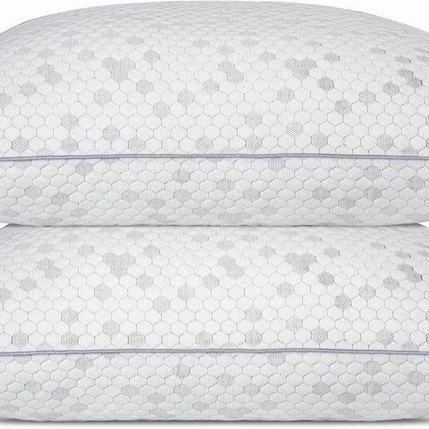 Cuscino lavabile in memory foam tritato, confezione da 2_voghion.com