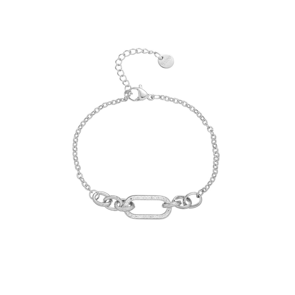 Damen-Armband mit eingelegtem Titan, konkavem Armreif, Handschmuck, Edelstahl, lichtecht, Ins-Textur, mehrfarbig passend_voghion.com