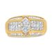 14K Yellow and White Gold 1 3/4 Cttw Round, Baguette, Princess and Pie-Cut Diamond Ring (H-I Color, SI1-SI2 Clarity)_voghion.com
