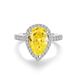 Tancise, anello da donna in argento Sterling con pietre preziose di colore giallo, per matrimonio, fidanzamento e cocktail _voghion.com