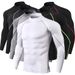 2025d Felpa con collo alto da uomo, a maniche lunghe, con collo alto, elastica, ad asciugatura rapida, per autunno e inverno, fitness PRO Sports Running_voghion.com